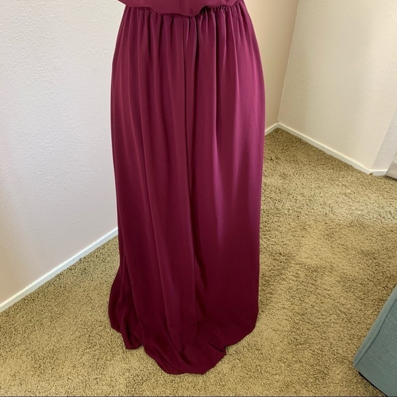 Show Me Your MuMu NWT Kendall Maxi Dress In Merlot - Picture 6 of 14